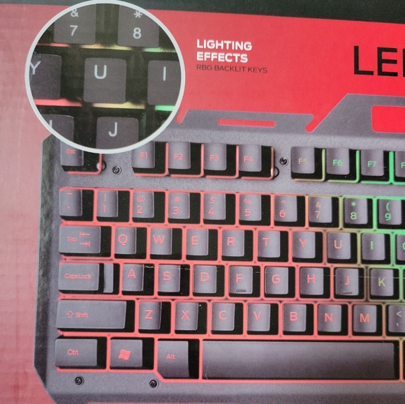 Monster LED GAMING Keyboard/ RGB Metal Keyboard New In Box - Picture 2 of 7